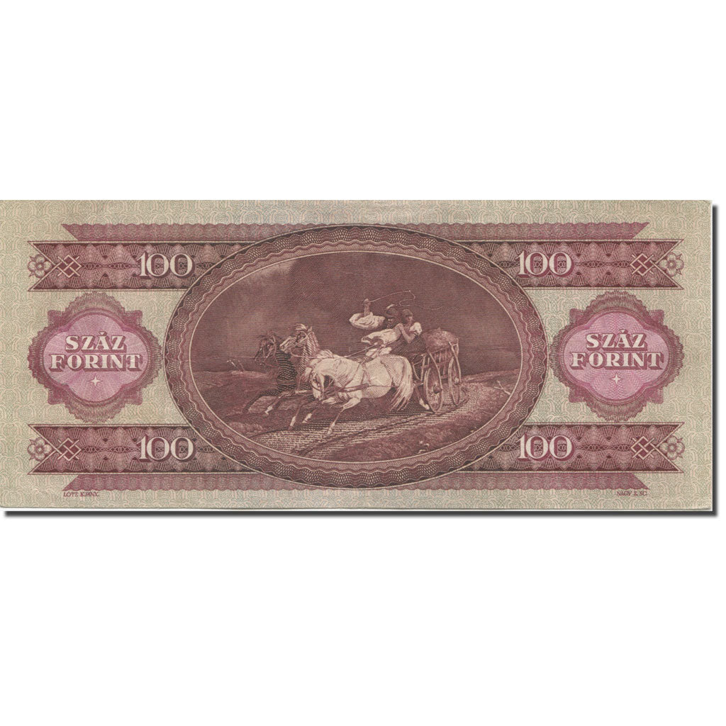 Banknote, Hungary, 100 Forint, 1968, 1968-10-24, KM:171d, UNC(63)