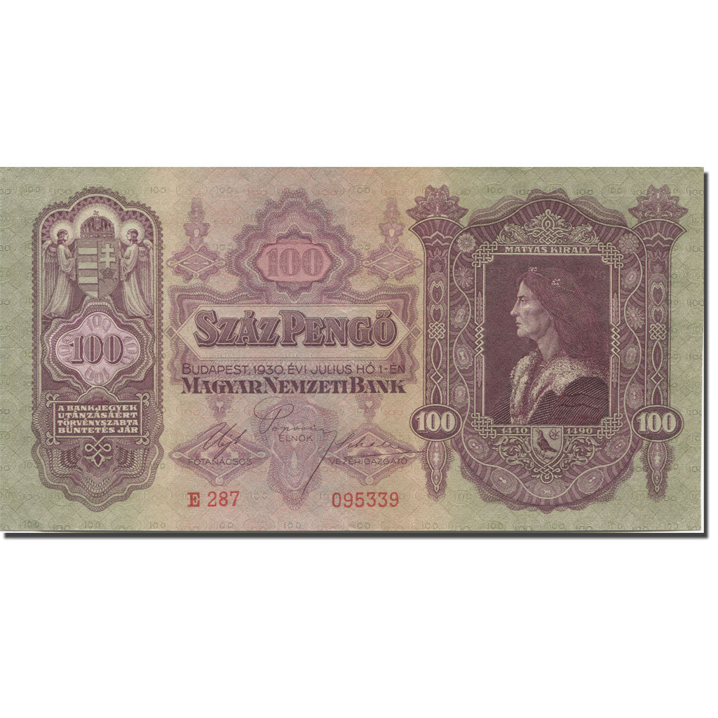 Banknote, Hungary, 100 Pengö, 1930, 1930-07-01, KM:98, UNC(63)