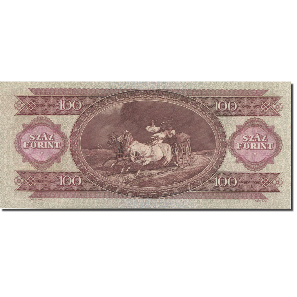 Banknote, Hungary, 100 Forint, 1968, 1968-10-24, KM:171d, UNC(65-70)