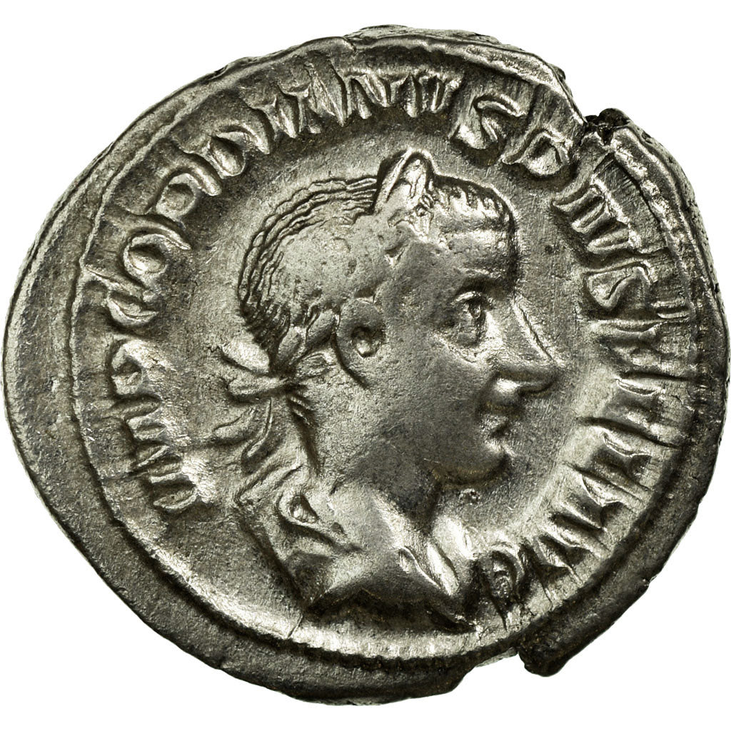 Coin, Gordian III, Denarius, Roma, AU(55-58), Silver, Cohen:186