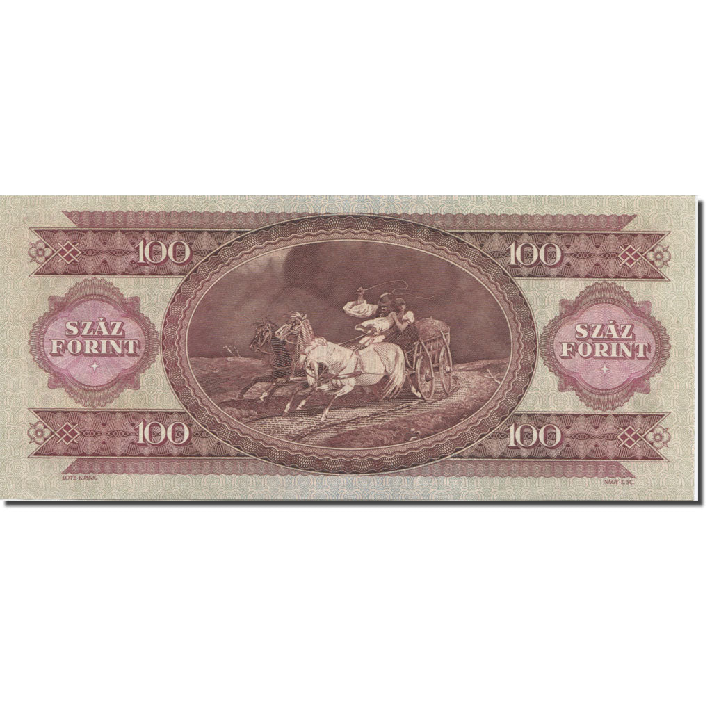 Banknote, Hungary, 100 Forint, 1968, 1968-10-24, KM:171d, UNC(65-70)