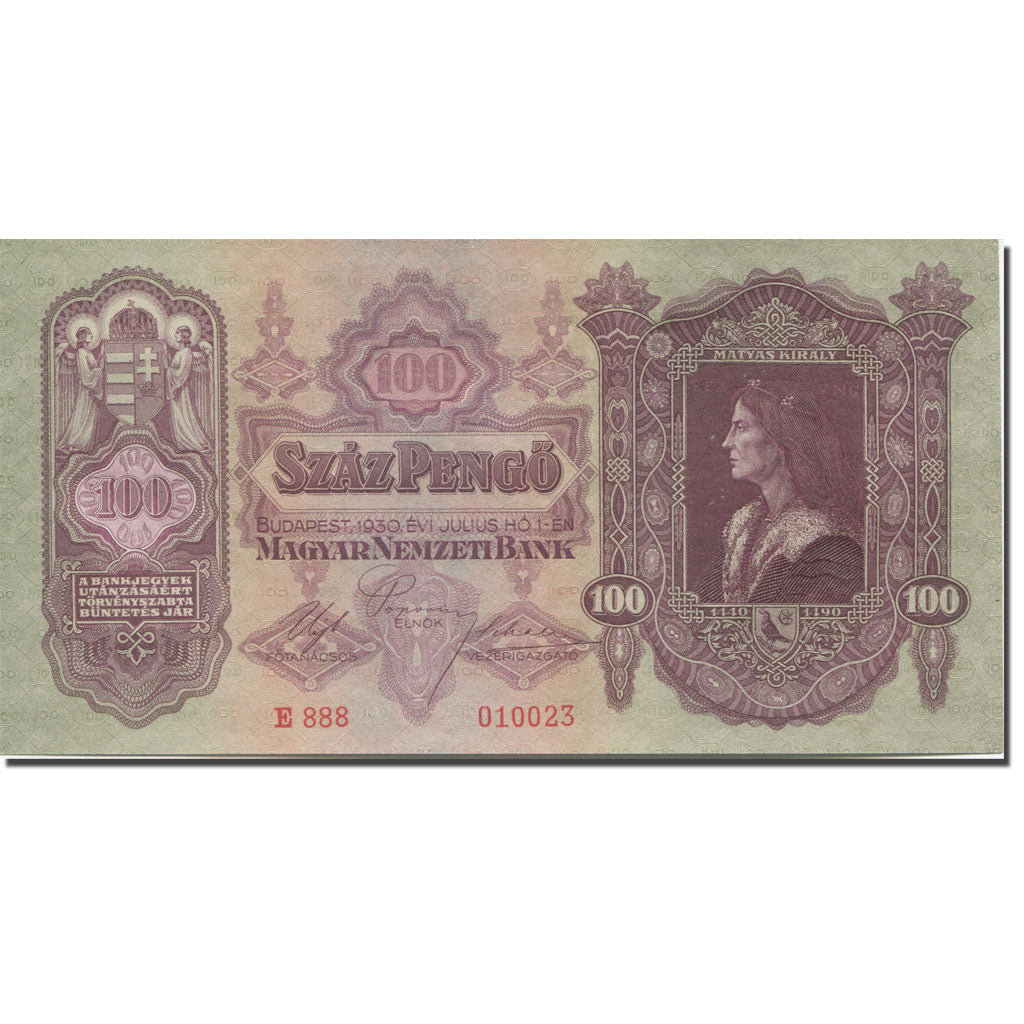 Banknote, Hungary, 100 Pengö, 1930, 1930-07-01, KM:98, UNC(64)