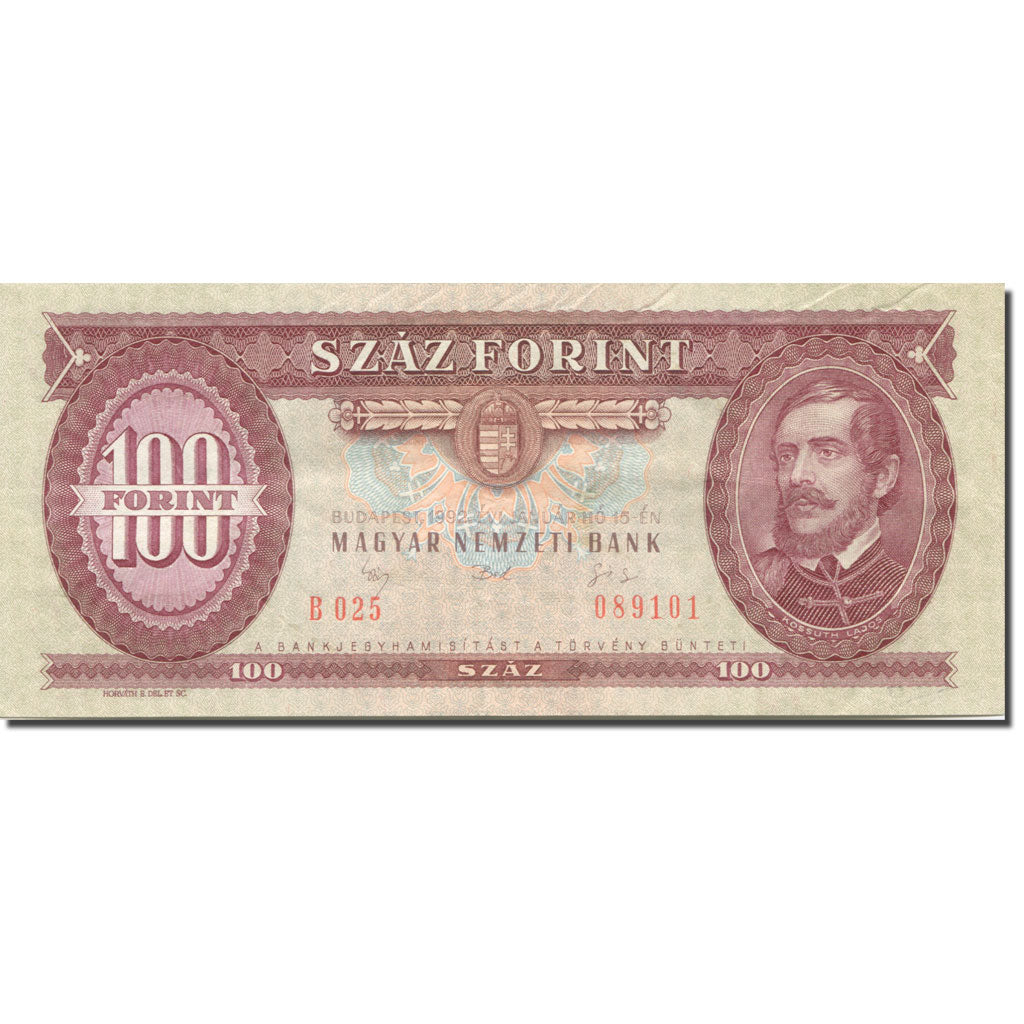 Banknot, Węgry, 100 Forint, 1992, 1992-01-15, KM:174a, AU(55-58)