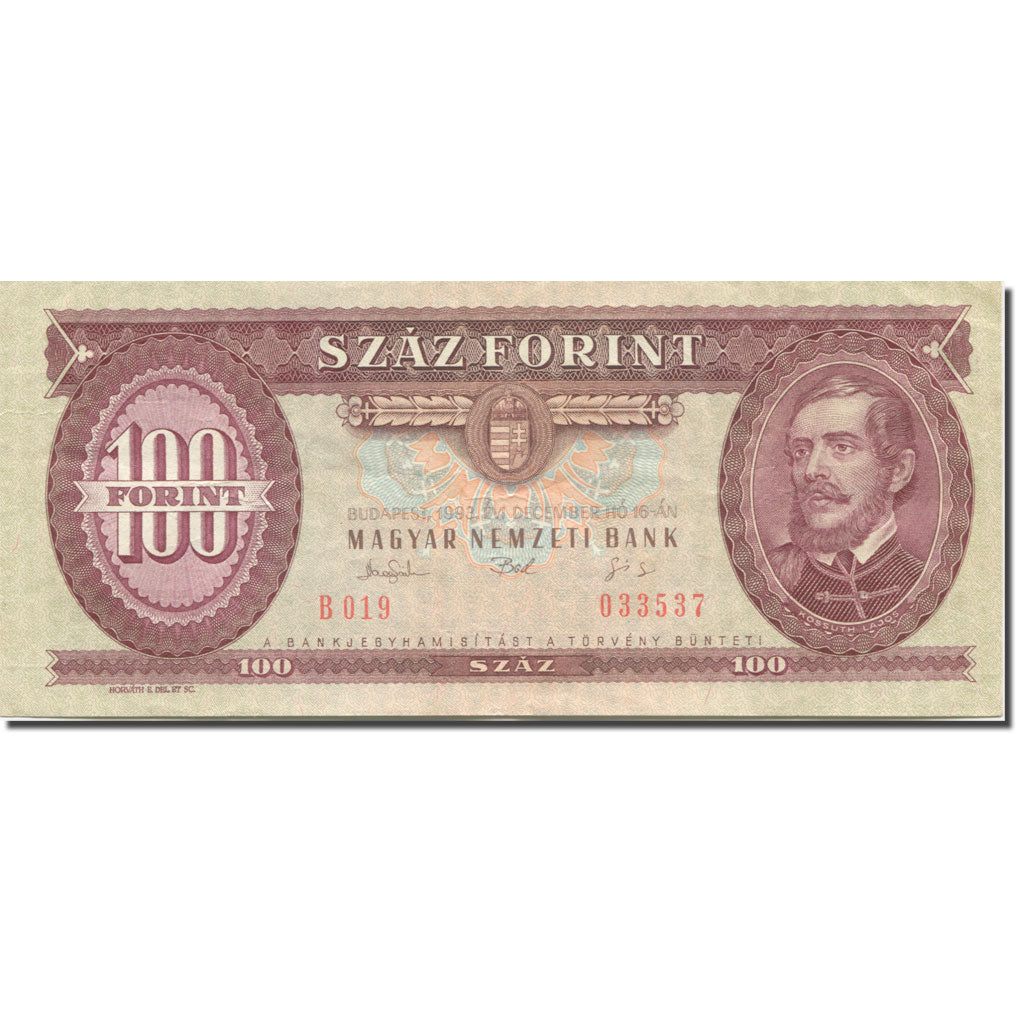 Banknote, Hungary, 100 Forint, 1993, 1993-12-16, KM:174b, UNC(64)