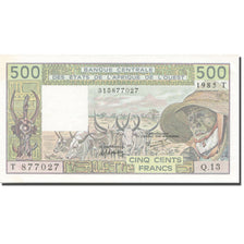 Banknote, West African States, 500 Francs, 1985, KM:706Kh, UNC(65-70)