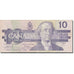 Banknot, Canada, 10 Dollars, 1989, KM:96b, AU(50-53)