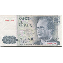 Banknot, Hiszpania, 10,000 Pesetas, 1985, 1985-09-24, KM:161, AU(55-58)