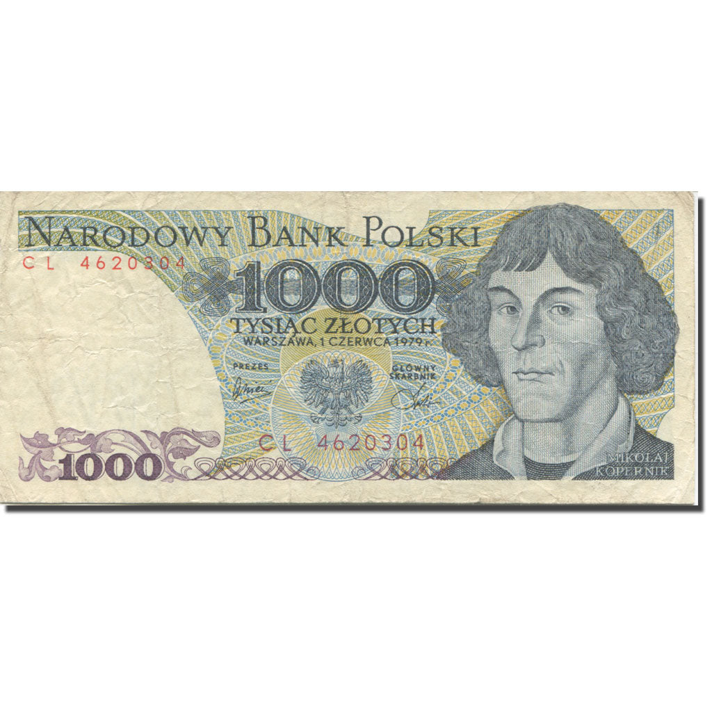 Banconote, Polonia, 1000 Zlotych, 1979, 1979-06-01, KM:146b, MB+