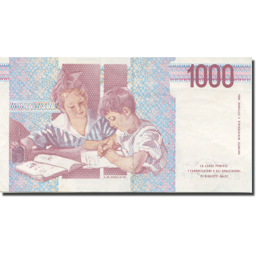 Billet, Italie, 1000 Lire, 1990, KM:114c, SUP