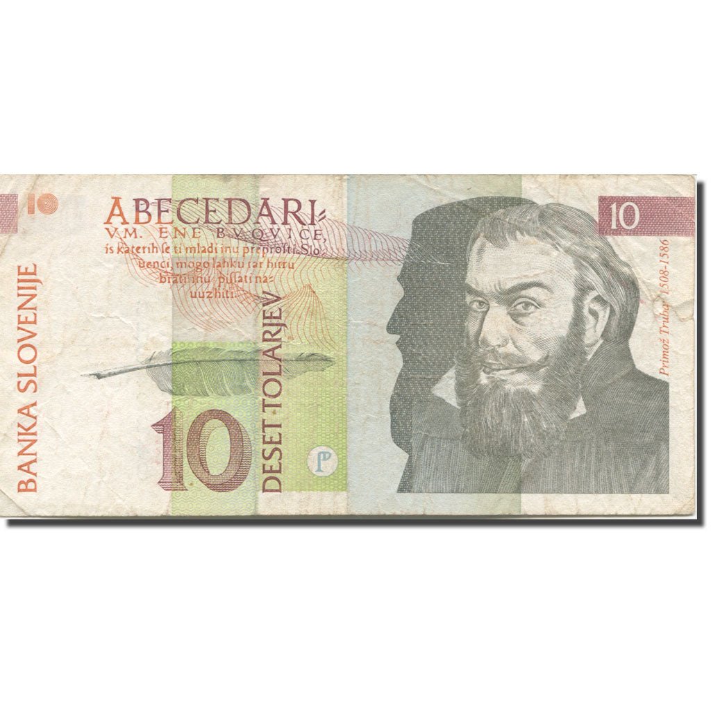 Banknote, Slovenia, 10 Tolarjev, 1992, 1992-01-15, KM:11a, VF(30-35)