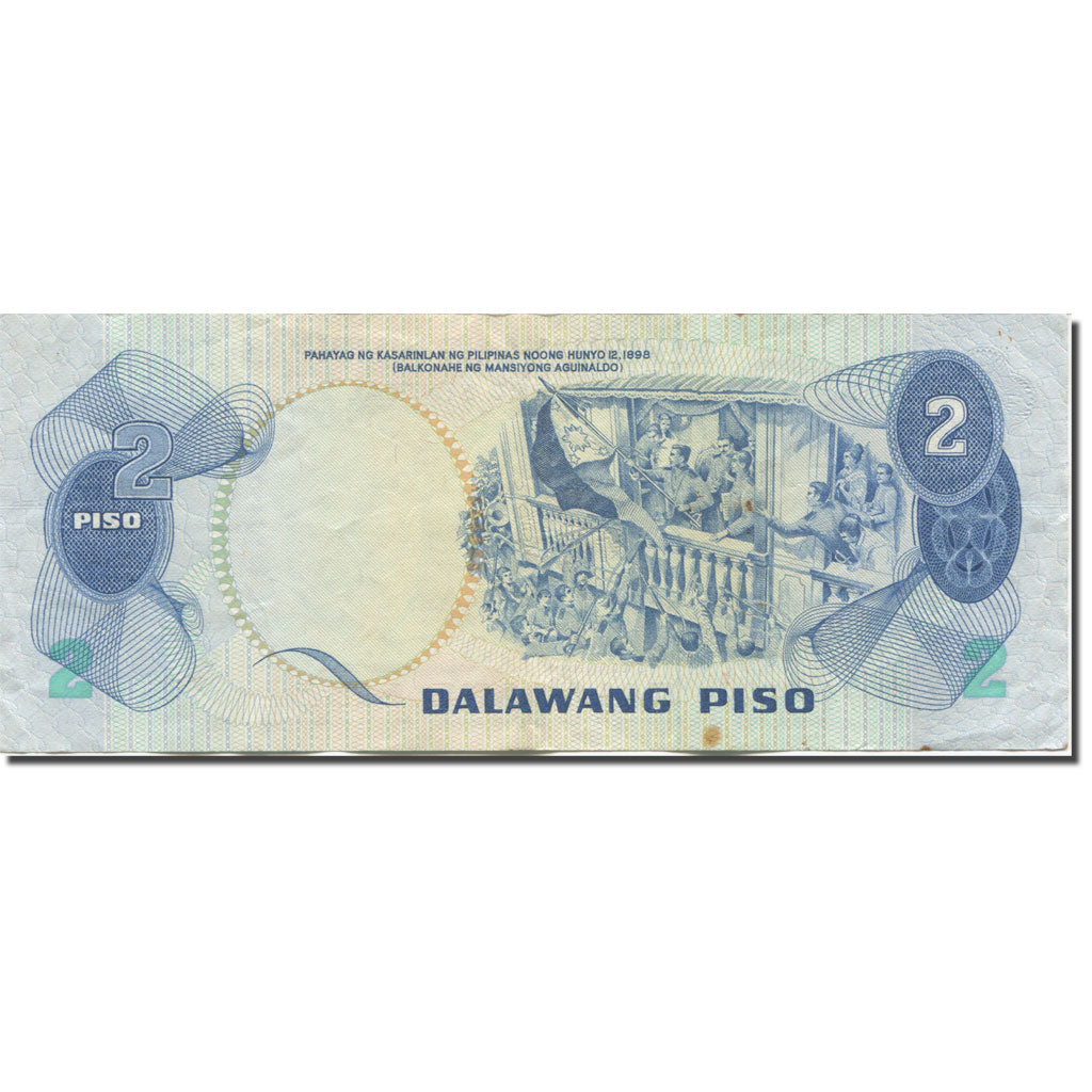 Banconote, Filippine, 2 Piso, Undated (1974-85), KM:159b, BB+