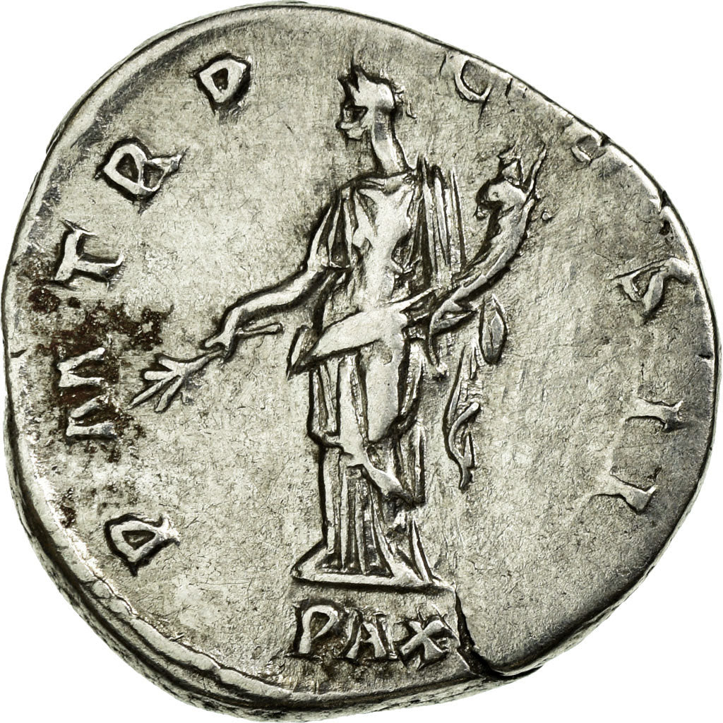 Coin, Hadrian, Denarius, AU(50-53), Silver, Cohen:1014