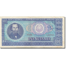 Biljet, Roemenië, 100 Lei, 1966, KM:97a, TTB