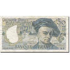 França, 50 Francs, Quentin de La Tour, 1976, AU(50-53), Fayette:67.1, KM:152a