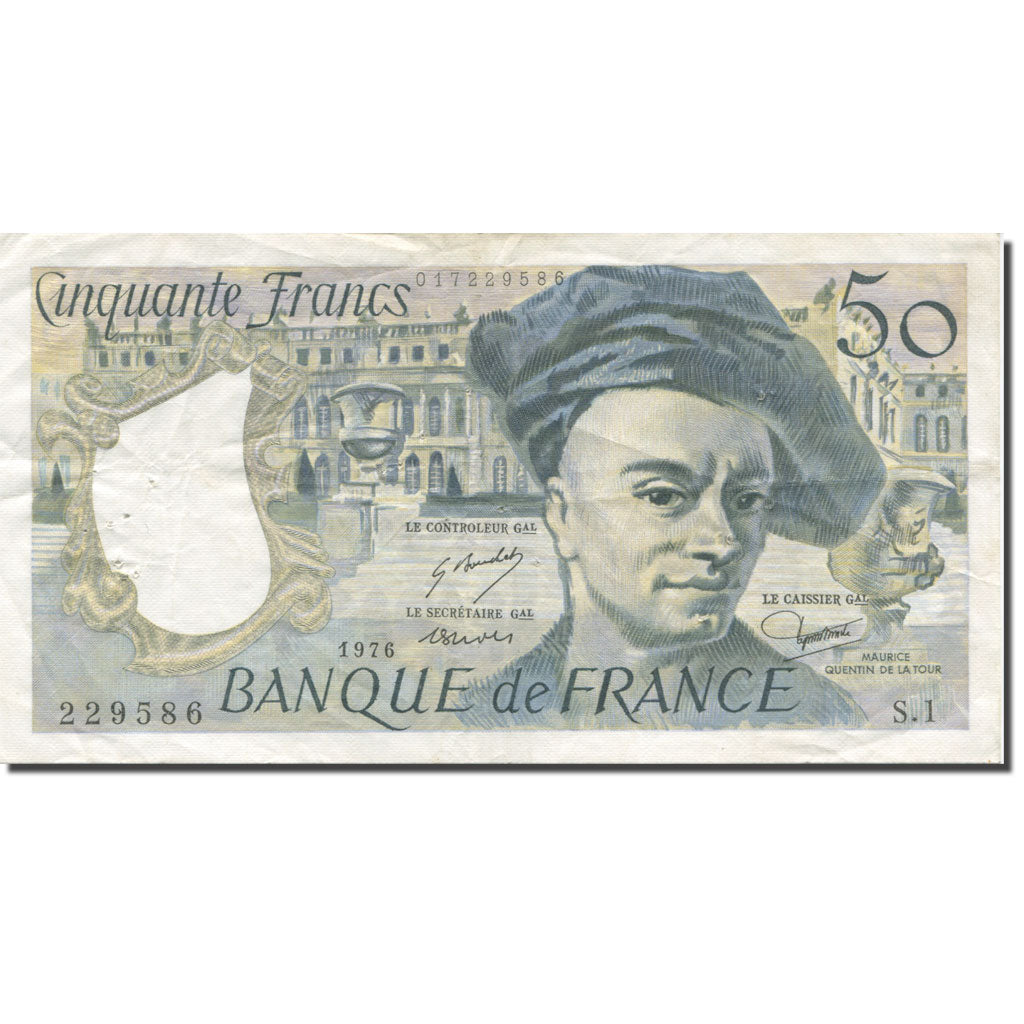 Frankreich, 50 Francs, Quentin de La Tour, 1976, VZ, Fayette:67.1, KM:152a