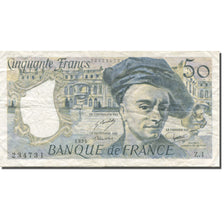 França, 50 Francs, Quentin de La Tour, 1976, AU(50-53), Fayette:67.1, KM:152a