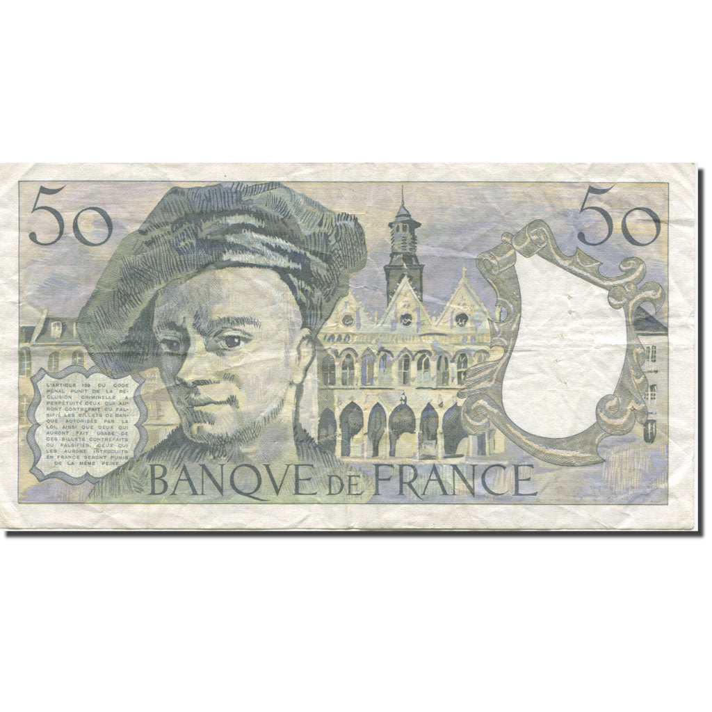 França, 50 Francs, Quentin de La Tour, 1976, AU(50-53), Fayette:67.1, KM:152a