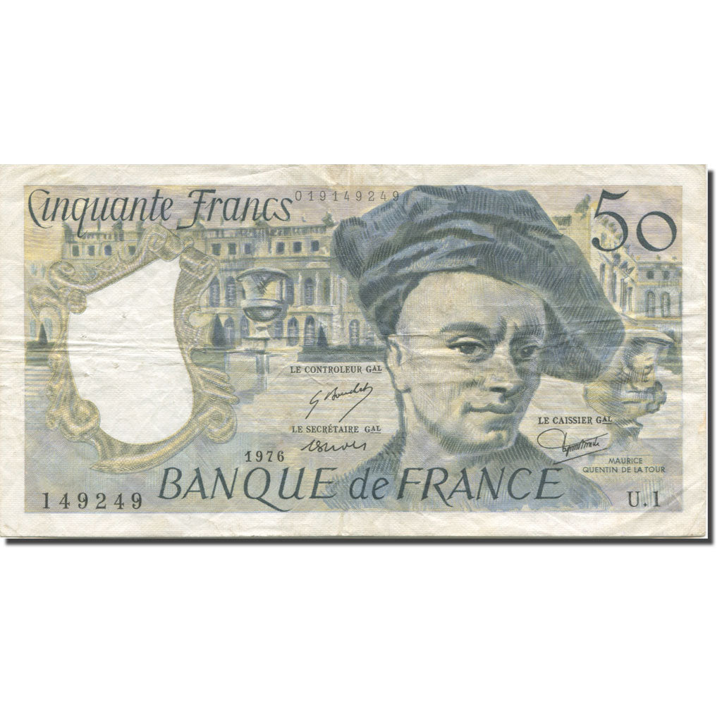 Francia, 50 Francs, Quentin de La Tour, 1976, MBC+, Fayette:67.1, KM:152a