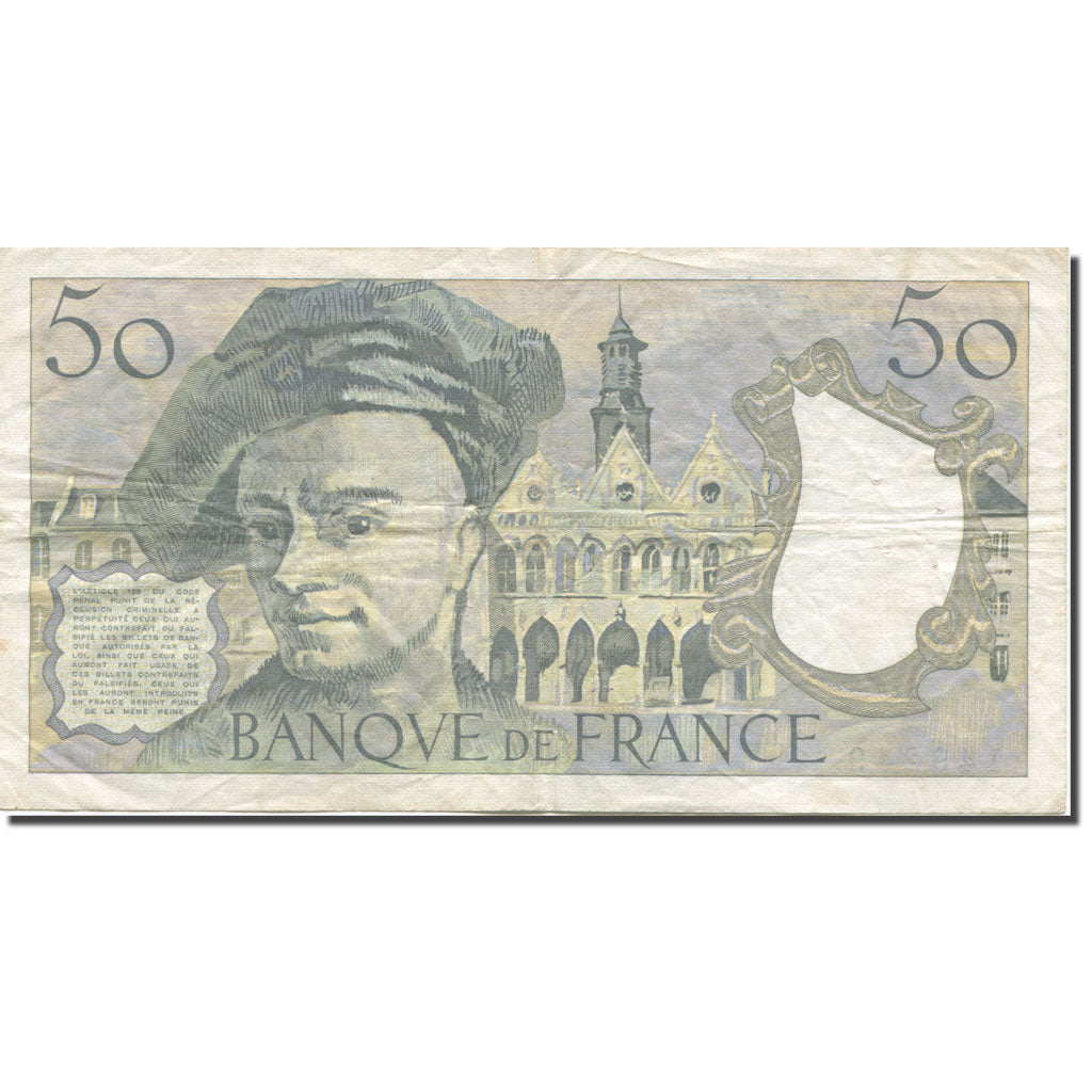 Francia, 50 Francs, Quentin de La Tour, 1976, MBC+, Fayette:67.1, KM:152a
