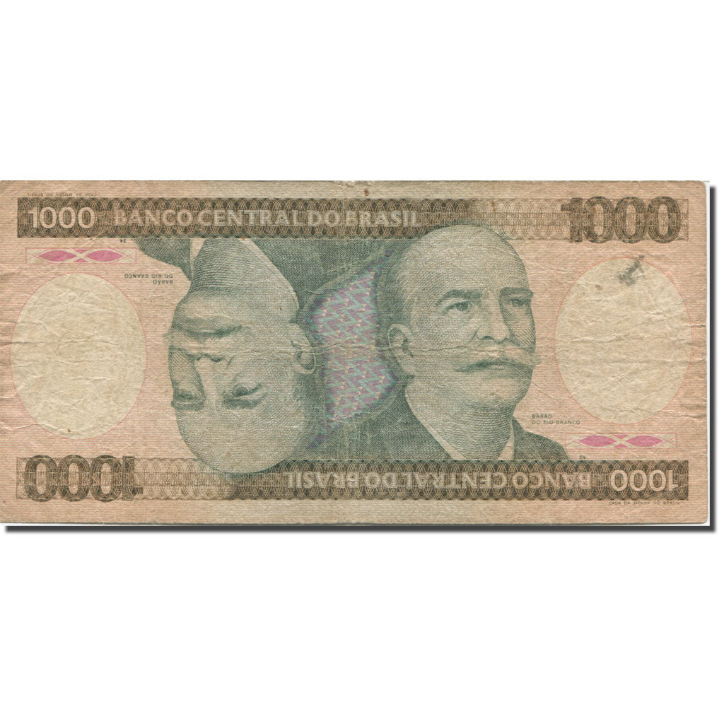 Billete, 1000 Cruzeiros, undated (1981-86), Brasil, KM:201d, BC