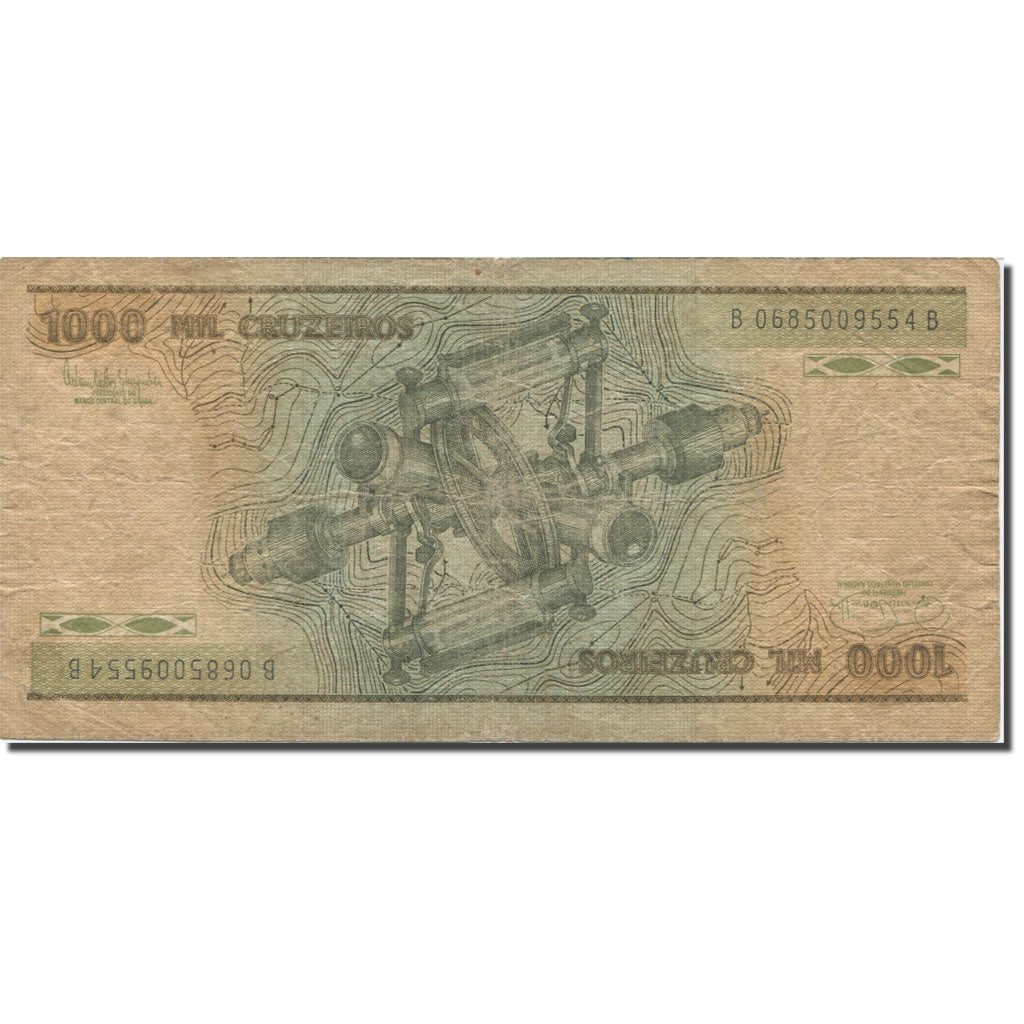 Billete, 1000 Cruzeiros, undated (1981-86), Brasil, KM:201d, BC