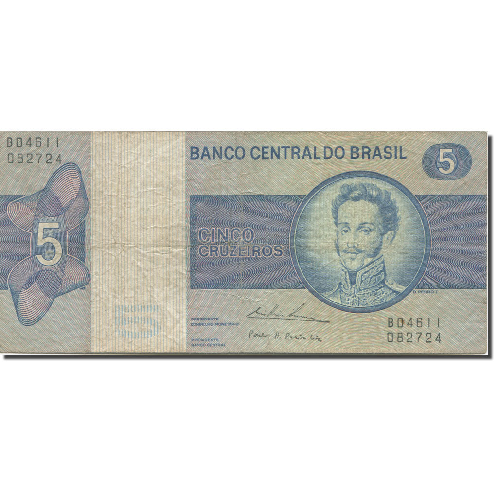 Billete, 5 Cruzeiros, UNDATED (1970-80), Brasil, KM:192c, MBC