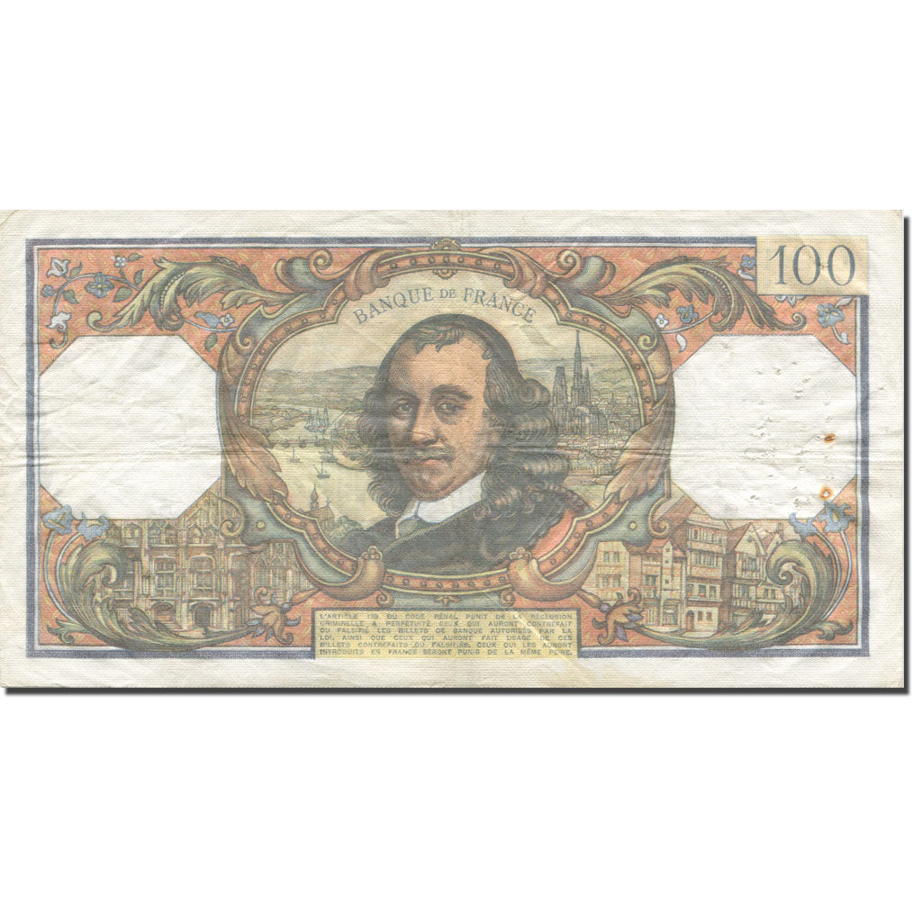 Frankreich, 100 Francs, Corneille, 1974, 1974-02-07, S+, Fayette:65.45, KM:149d