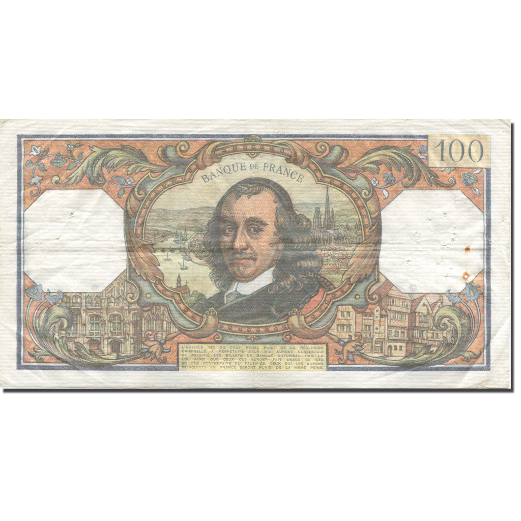 Frankreich, 100 Francs, Corneille, 1973, 1973-01-04, S+, Fayette:65.41, KM:149d