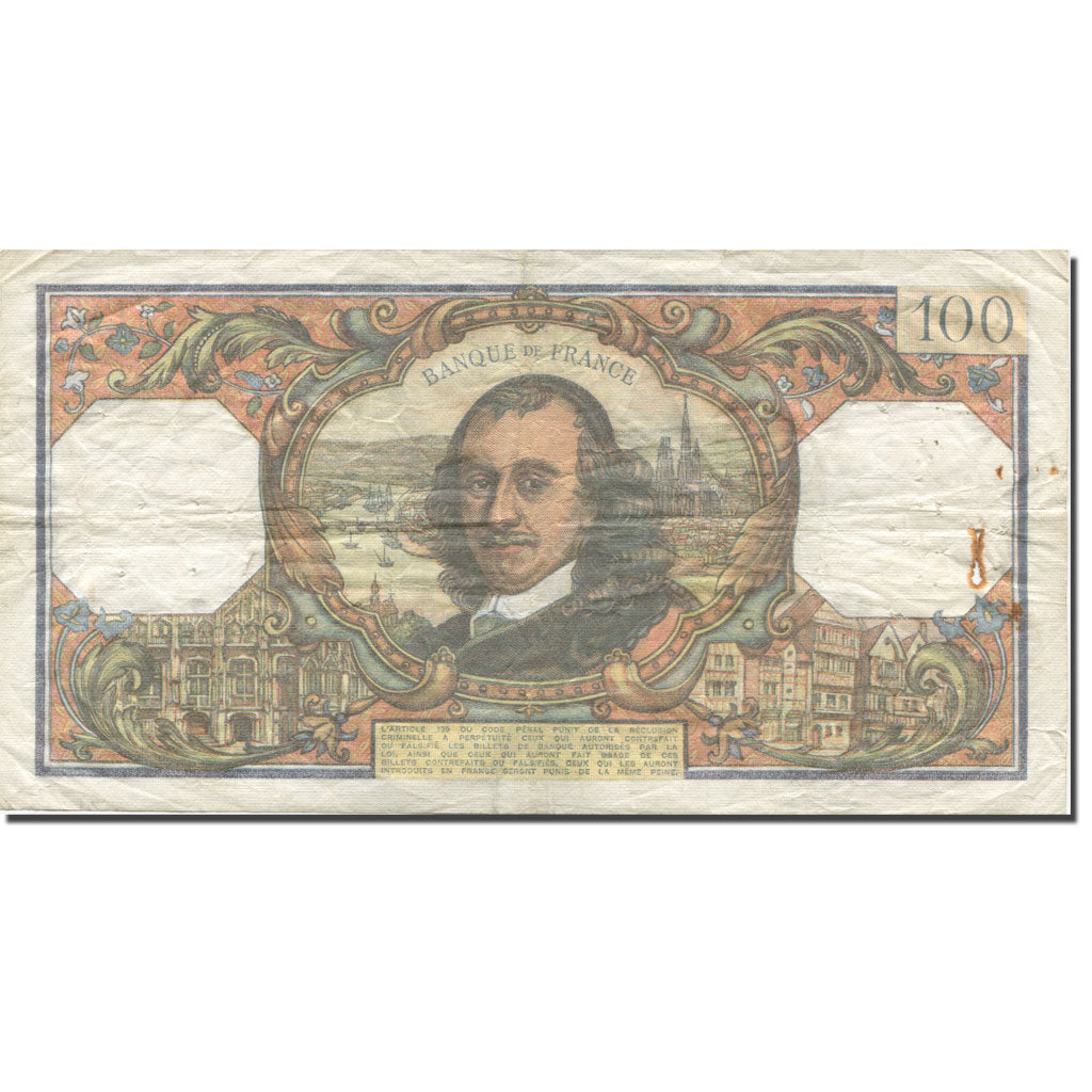Frankreich, 100 Francs, Corneille, 1973, 1973-07-05, S+, Fayette:65.43, KM:149d