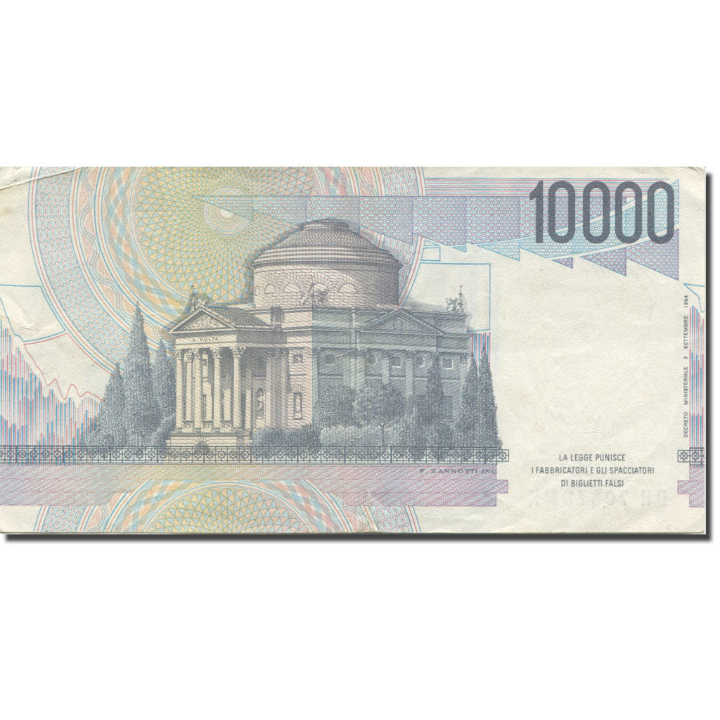 Banknote, Italy, 10,000 Lire, D.1984, KM:112d, AU(50-53)