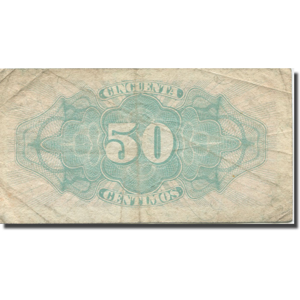 Nota, Espanha, 50 Centimos, 1937, KM:93, VF(20-25)