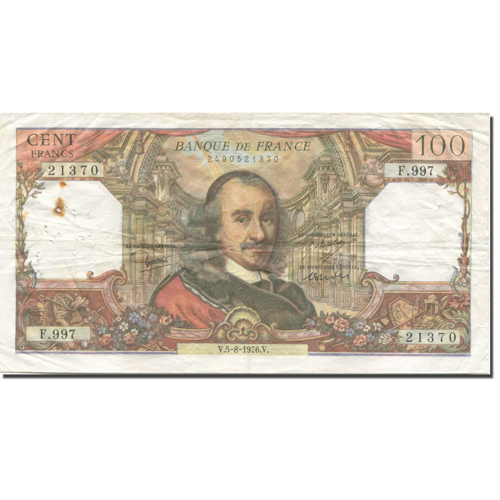 Frankreich, 100 Francs, Corneille, 1976, 1976-08-05, SS, Fayette:65.54, KM:149f