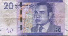 Biljet, Marokko, 20 Dirhams, 2012, TTB