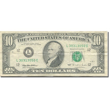 Nota, Estados Unidos da América, Ten Dollars, 1995, KM:4119, EF(40-45)