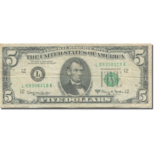 Banknote, United States, Five Dollars, 1963, KM:1875, VF(30-35)