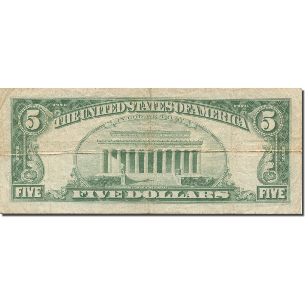 Banknote, United States, Five Dollars, 1963, KM:1875, VF(30-35)
