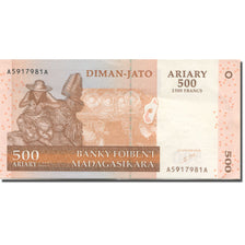 Banknot, Madagascar, 500 Ariary, 2004, KM:88a, UNC(63)