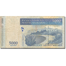 Billet, Madagascar, 5000 Ariary, 2003, KM:84, TTB