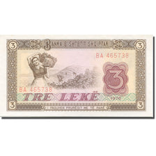 Banknote, Albania, 3 Lekë, 1976, KM:41a, UNC(63)