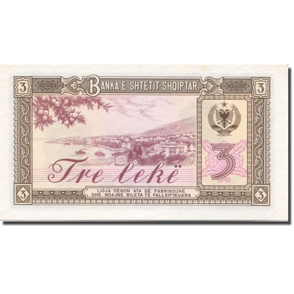 Banknote, Albania, 3 Lekë, 1976, KM:41a, UNC(63)