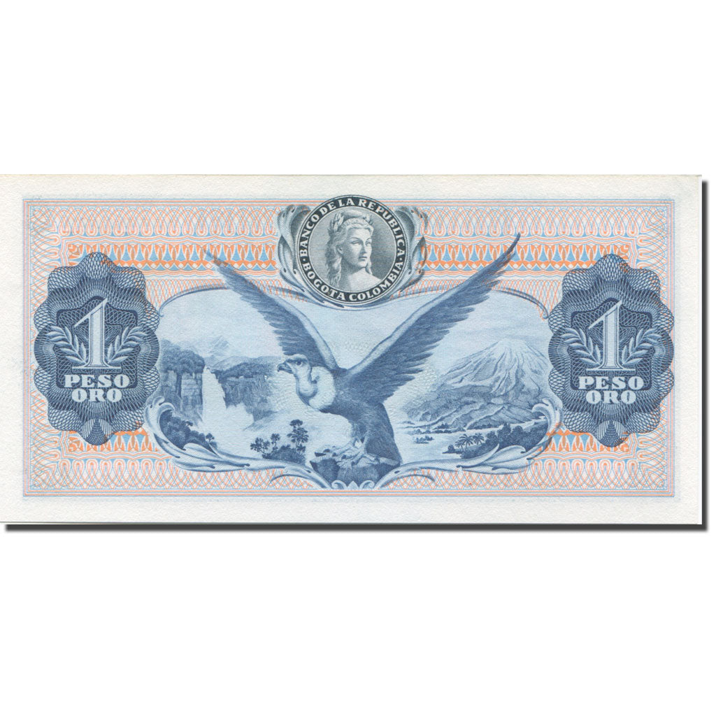 Banknote, Colombia, 1 Peso Oro, 1973, 1973-08-07, KM:404c, UNC(65-70)