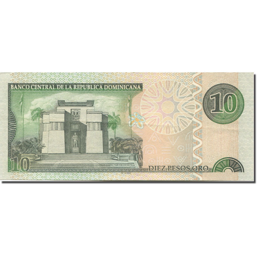 Banknote, Dominican Republic, 10 Pesos Oro, 2002, KM:168b, UNC(65-70)