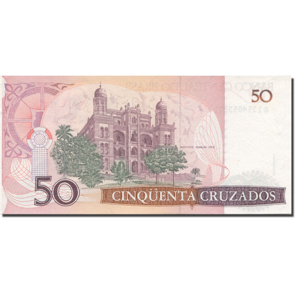 Billete, 50 Cruzados, Undated (1986-88), Brasil, KM:210a, SC