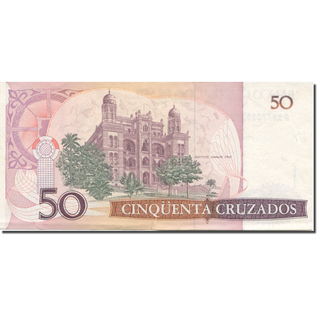 Banconote, Brasile, 50 Cruzados, Undated (1986-88), KM:210b, SPL