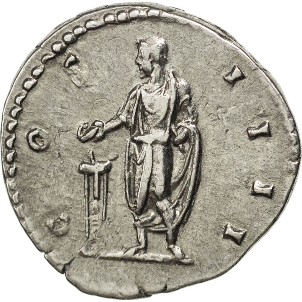 Antoninus Pius, Denarius, AU(55-58), Silver, Cohen #301, 3.20