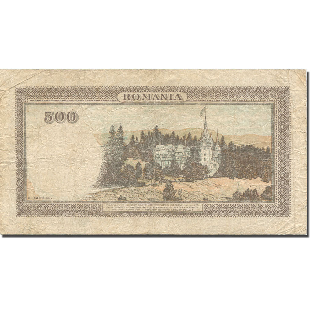 Banknote, Romania, 500 Lei, 1940, KM:51a, EF(40-45)