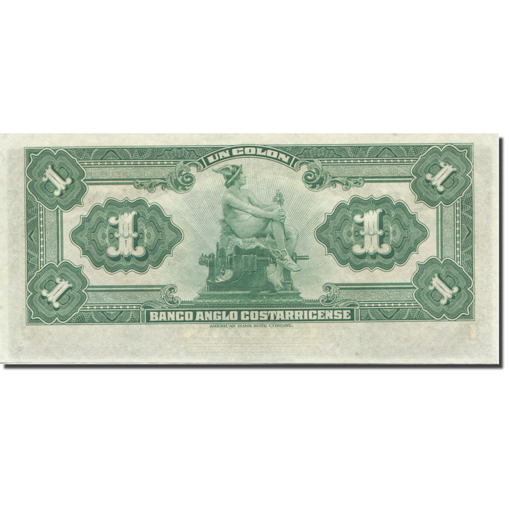 Banknote, Costa Rica, 1 Colon, L.1917, KM:S121r, UNC(65-70)