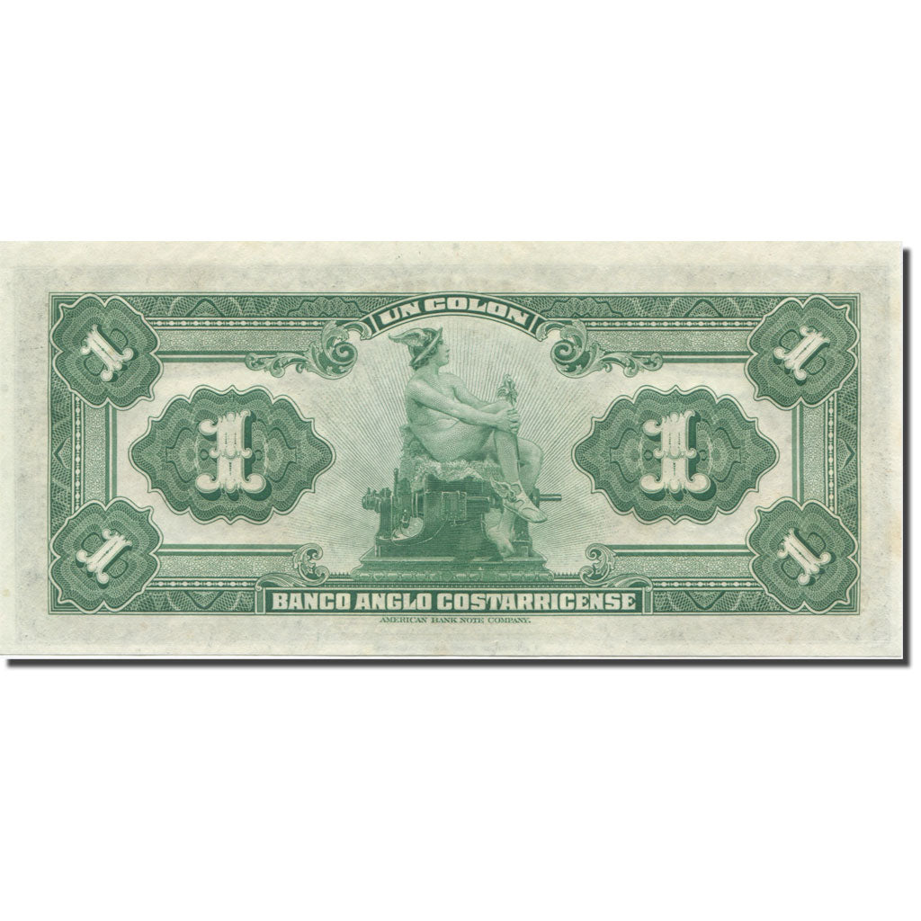 Banknote, Costa Rica, 1 Colon, L.1917, KM:S121r, UNC(65-70)