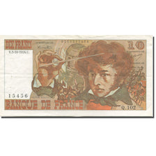 France, 10 Francs, Berlioz, 1974, 1974-10-03, EF(40-45), Fayette:63.7a, KM:150a