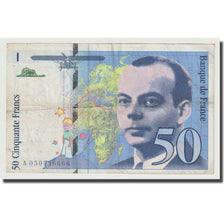 France, 50 Francs, St Exupéry, 1999, TTB, Fayette:73.5, KM:157Aa